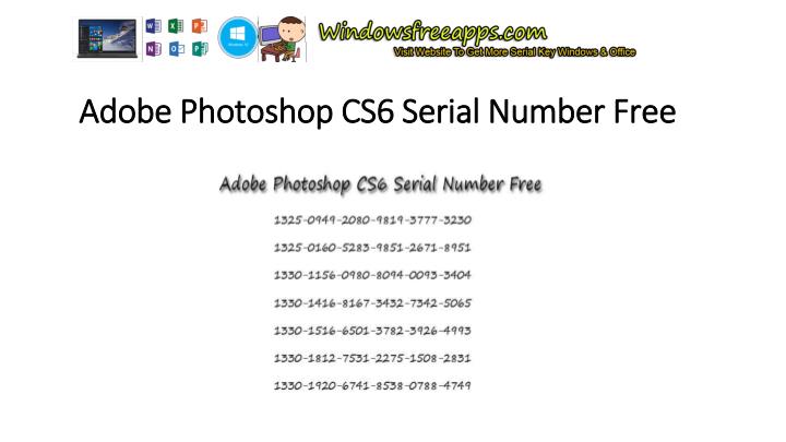 cs6 master collection serial number